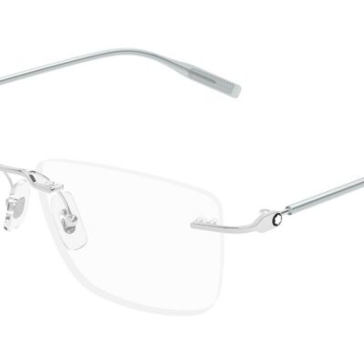 Montblanc Men's MB0431O Silver Eyeglasses