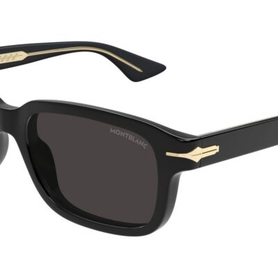 Montblanc Men's MB0436S Black/Grey Sunglasses