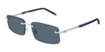 Montblanc Men's MB0443S Silver/Grey Sunglasses