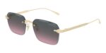 Montblanc Men's MB0456S Gold/Grey Violet Sunglasses