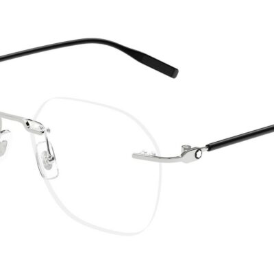 Montblanc Men's MB0471O Silver Eyeglasses