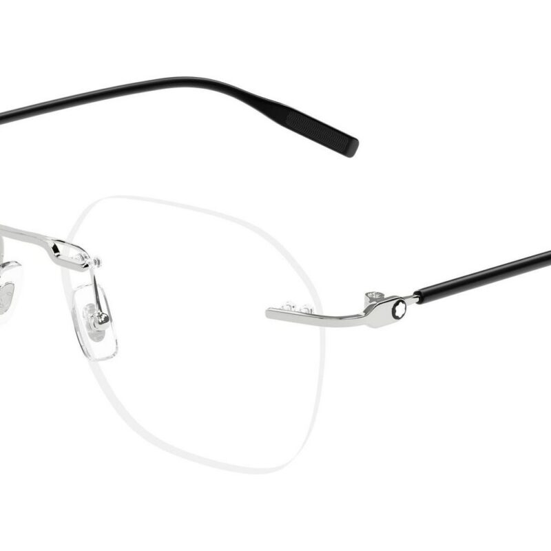 Montblanc Men's MB0471O Silver Eyeglasses Montblanc Men's MB0471O Silver Eyeglasses