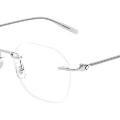 Montblanc Men's MB0471O Silver Eyeglasses