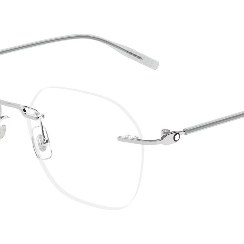 Montblanc Men's MB0471O Silver Eyeglasses Montblanc Men's MB0471O Silver Eyeglasses
