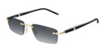 Montblanc Men's MB0484S Gold/Grey Sunglasses