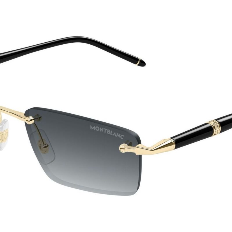 Montblanc Men's MB0484S Gold/Grey Sunglasses