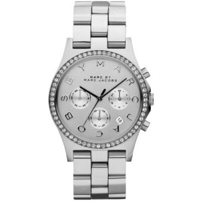 Marc Jacobs Women's Chronograph 36mm Silver Stainless Steel Watch (MBM9017)