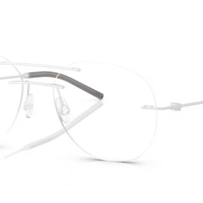 Moncler Men's ME1003 Matte Silver Eyeglasses