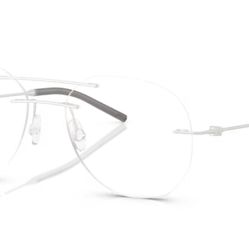 Moncler Men's ME1003 Matte Silver Eyeglasses