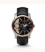Fossil Men's 42mm Two-Tone Rose Gold and Silver Watch (ME1099)