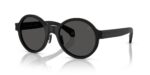 Moncler Men's ME4001 Matte Black/Light Grey Shaded Black Sunglasses