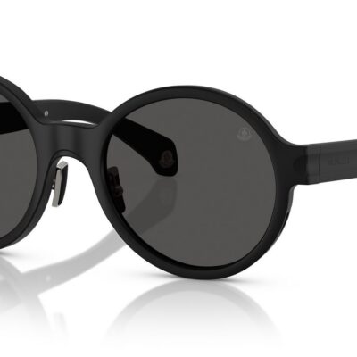 Moncler Men's ME4001 Matte Black/Light Grey Shaded Black Sunglasses