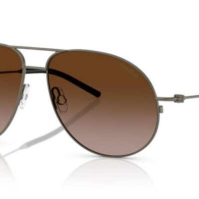 Moncler Men's ME4002 Matte Antracite/Brown Shaded Sunglasses