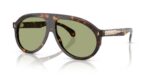Moncler Men's ME6001 Havana/Green Sunglasses