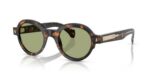 Moncler Men's ME6003 Brown Havana/Green Sunglasses