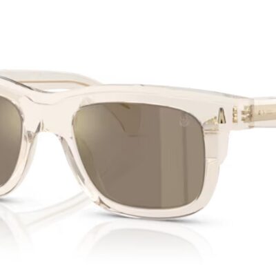 Moncler Men's ME6004 Transparent Butter/Mirror Brown Sunglasses