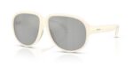 Moncler Men's ME8001 White/Grey Mirror Sunglasses