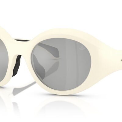 Moncler Men's ME8005 White/Grey Mirror Sunglasses