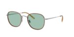 Oliver Peoples MEHR OV 1375T Silver Amber/Light Green Demo Lenses Transmission Rate 49.5 Eyeglasses
