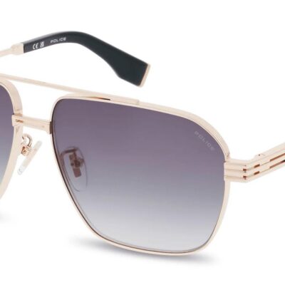 Police MERCURY 1 SPLQ91 Rose Gold/Green Sunglasses