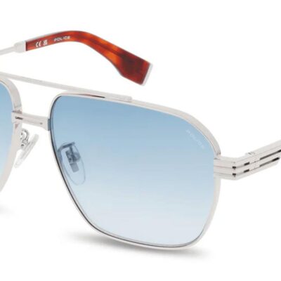 Police MERCURY 1 SPLQ91 Palladium/Green Sunglasses