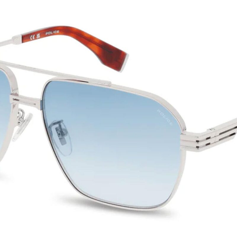 Police MERCURY 1 SPLQ91 Palladium/Green Sunglasses