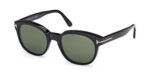 Tom Ford Men's MERT FT1180 Black/Green Sunglasses