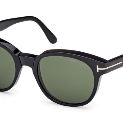 Tom Ford Men's MERT FT1180 Black/Green Sunglasses