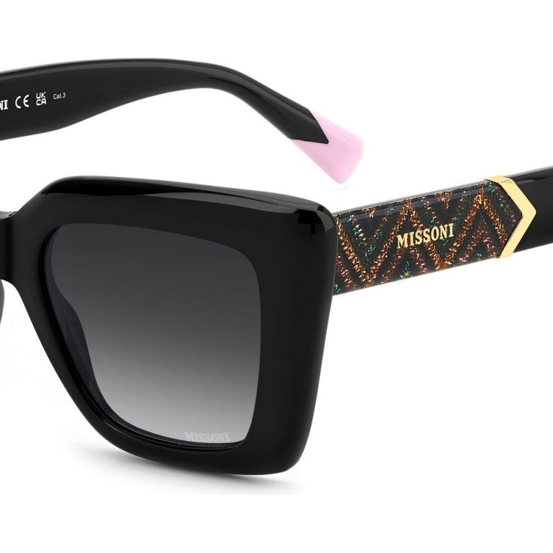 Missoni Women's MIS 0214/S Black/ Dark Grey Shaded Sunglasses Missoni Women's MIS 0214/S Black/ Dark Grey Shaded Sunglasses