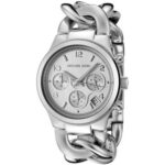 Michael Kors Women's Runway Twist Chronograph 38mm Silver Stainless Steel Watch (MK3149)