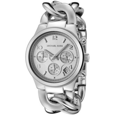 Michael Kors Women's Runway Twist Chronograph 38mm Silver Stainless Steel Watch (MK3149)