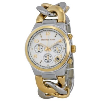 Michael Kors Women's Runway Twist Chronograph 38mm Two-Tone Watch (MK3199)