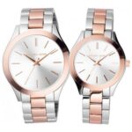 Michael Kors Women's Runway 42mm Two-Tone Rose Gold and Silver Watch (MK3204)