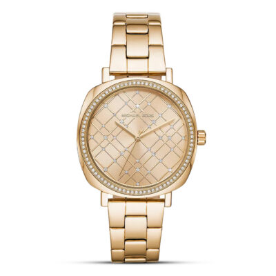 Michael Kors Unisex 38mm Gold Pave Watch (MK3989)