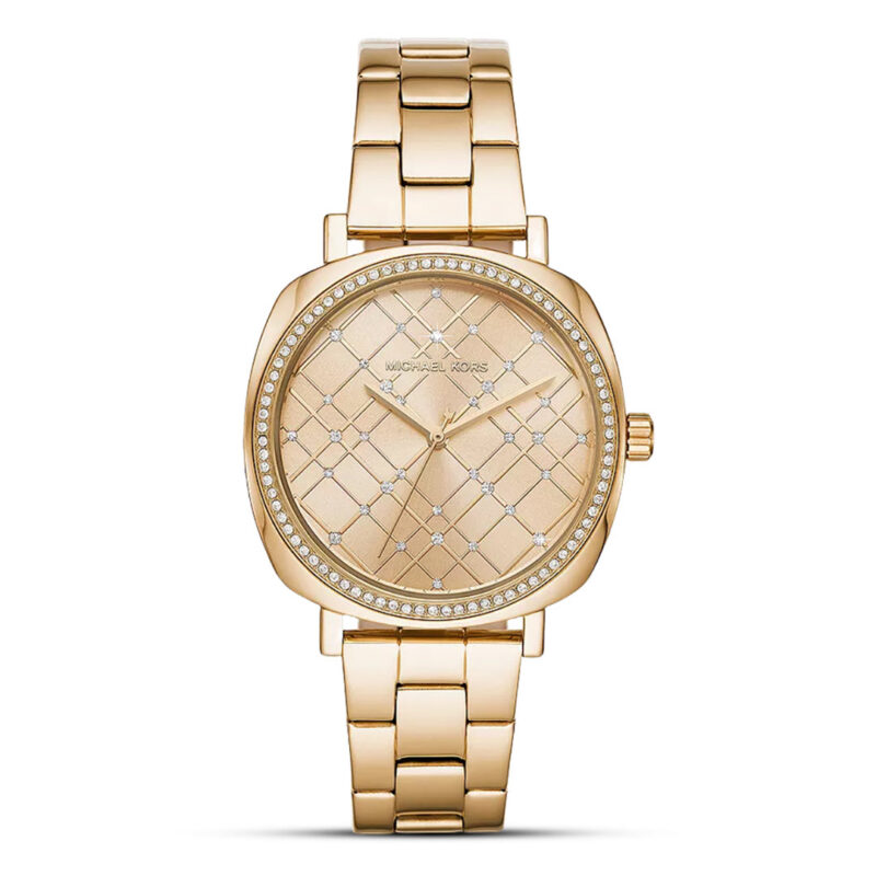 Michael Kors Unisex 38mm Gold Pave Watch (MK3989)