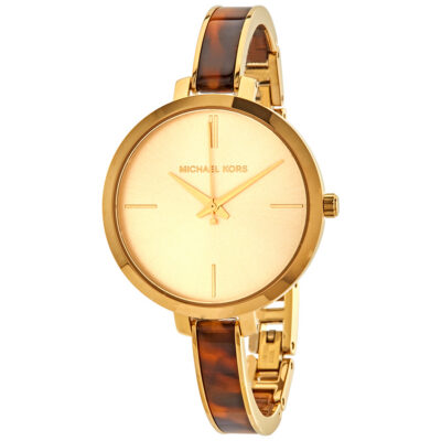 Michael Kors Women's 36mm Gold Tortoise Bangle Watch (MK4341)