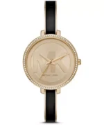 Michael Kors Women's 36mm Gold and Black Bangle Watch (MK4544)