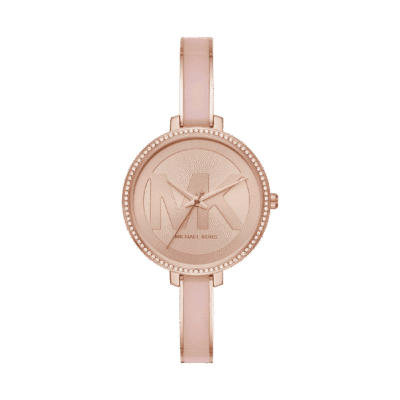 Michael Kors Women's 36mm Rose Gold and Pink Bangle Watch (MK4545)