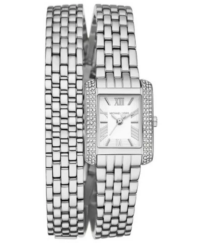 Michael Kors Women's 22mm Silver Wrap Watch (MK4834) Michael Kors Women's 22mm Silver Wrap Watch (MK4834)