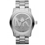 Michael Kors Women's Runway 45mm Silver Pave Watch (MK5544)