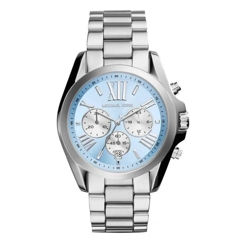 Michael Kors Women's Bradshaw Chronograph 43mm Silver Watch (MK6099) Michael Kors Women's Bradshaw Chronograph 43mm Silver Watch (MK6099)