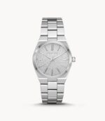 Michael Kors Women's 36mm Silver Glitter Watch (MK6626)