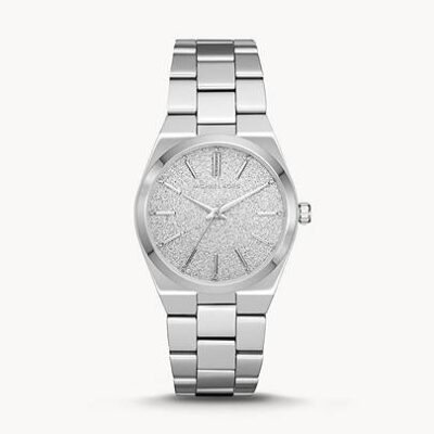 Michael Kors Women's 36mm Silver Glitter Watch (MK6626)