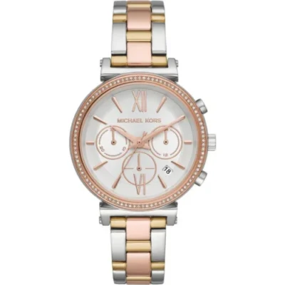 Michael Kors Unisex Sofie Chronograph 39mm Tri-Tone Watch (MK6688)