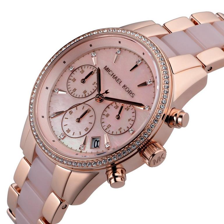 Michael Kors Ritz Women's 37mm Chronograph Watch (MK6769) Michael Kors Ritz Women's 37mm Chronograph Watch (MK6769)