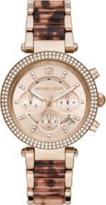 Michael Kors Unisex Parker Chronograph 39mm Rose Gold Watch (MK6832)