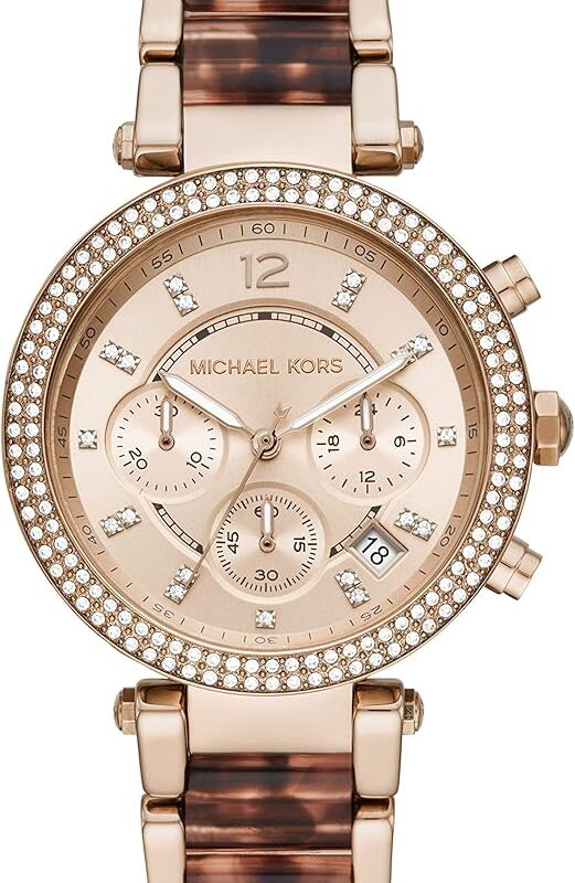 Michael Kors Unisex Parker Chronograph 39mm Rose Gold Watch (MK6832)
