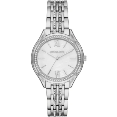 Michael Kors Women's 36mm Silver Pave Watch (MK7075)
