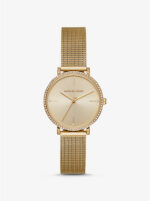 Michael Kors Women's 32mm Gold Mesh Watch (MK7121)