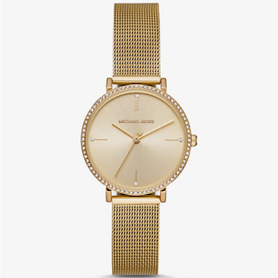 Michael Kors Women's 32mm Gold Mesh Watch (MK7121)